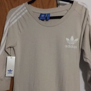 Adidas 3 stripes dress Beige
